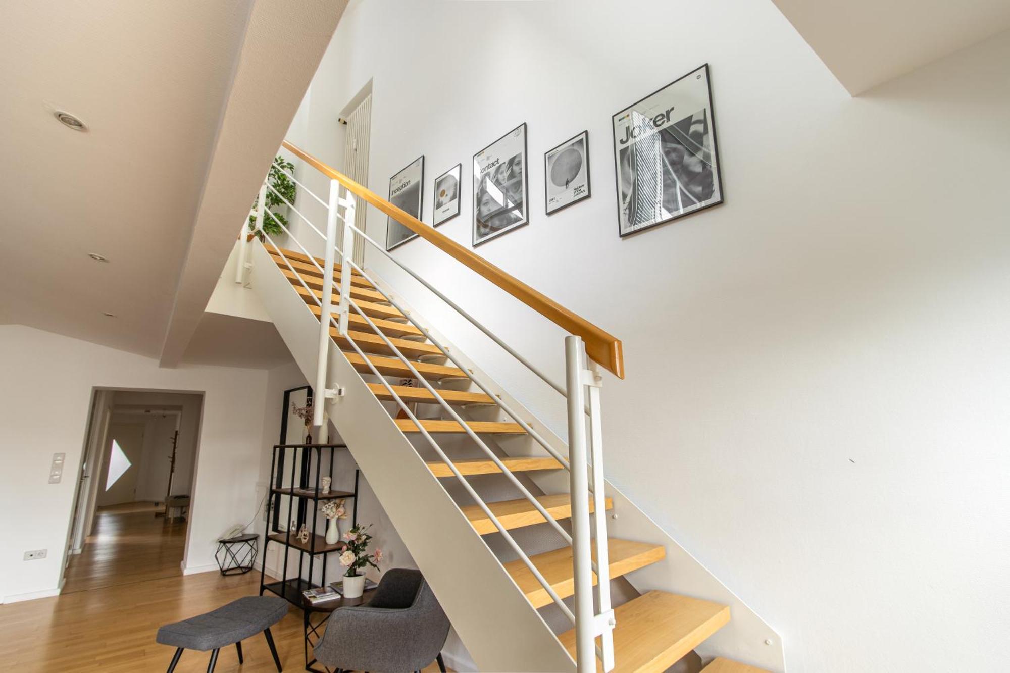 Penthouse-Maisonette - City Center, Highspeed Internet, Garage 沃尔姆斯 外观 照片