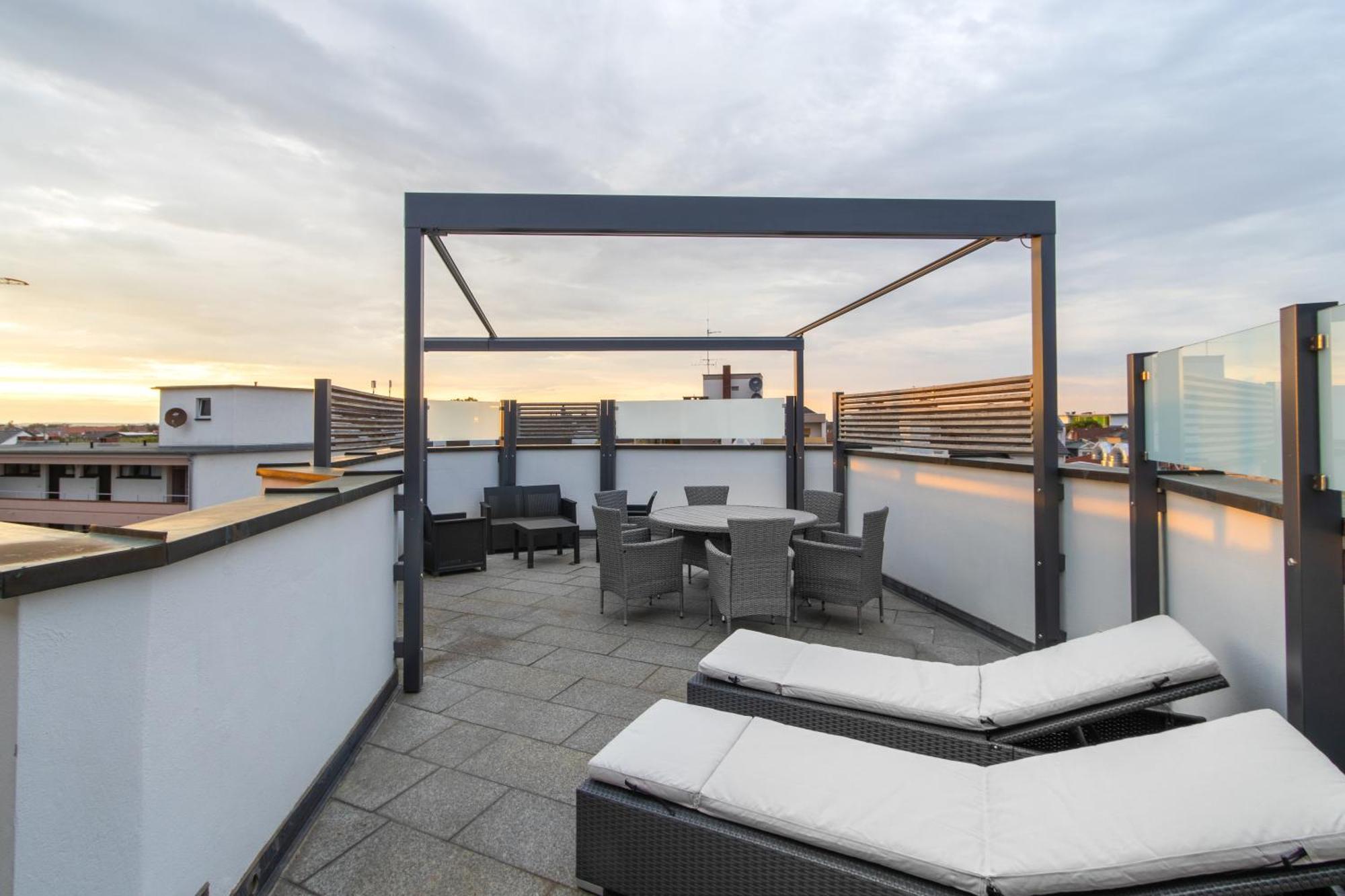 Penthouse-Maisonette - City Center, Highspeed Internet, Garage 沃尔姆斯 外观 照片